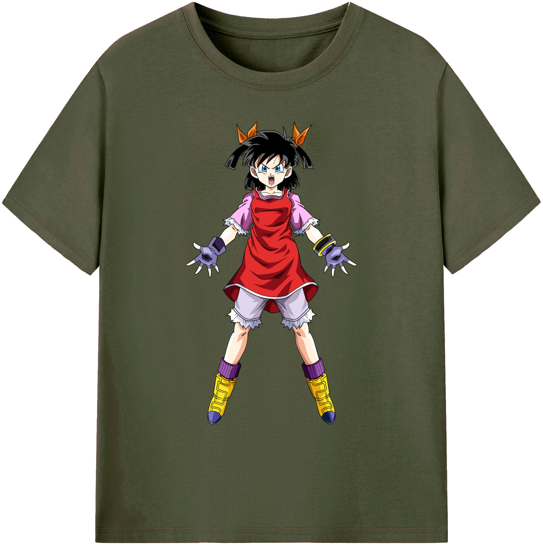 （画像用） ドラゴンボール パン DRAGON BALL Pan 綿100％ メンズ半袖Tシャツ｜肌触りやわらか＆通気性